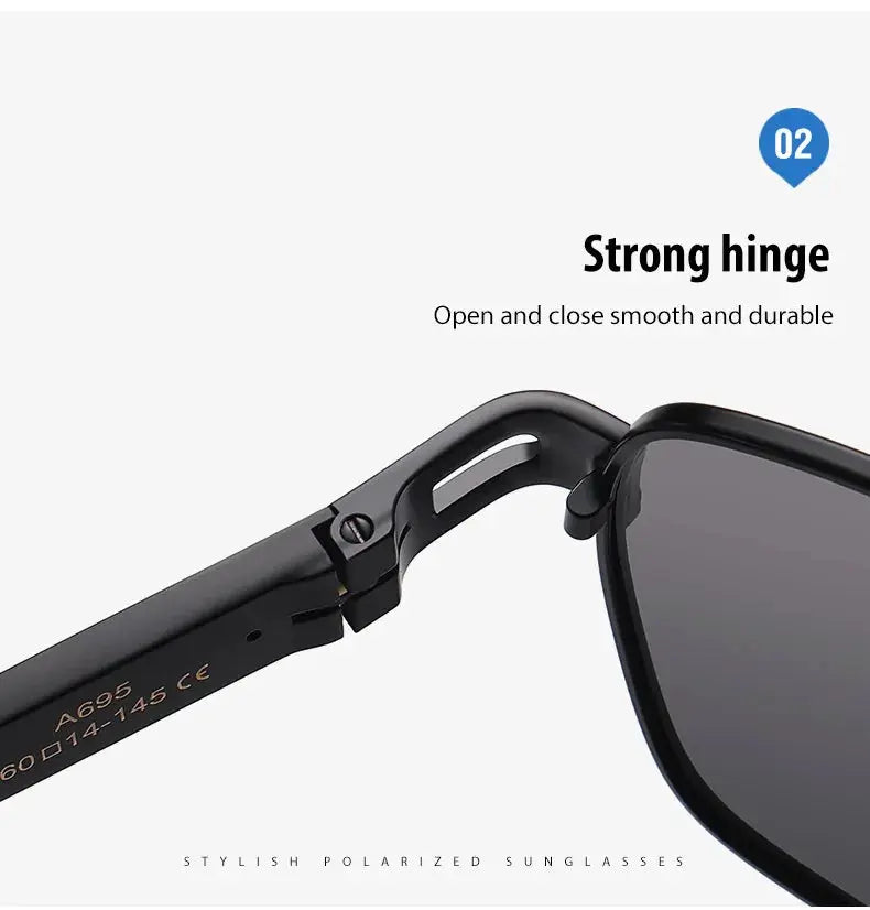 Anti-glare Minus Lens Prescription  Metal Sunglasses Men Polarized UV400 Driving Goggle 0 -0.5 -0.75 -1.0 To -6.0 BAZAARHUBO