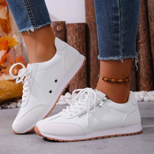 Roman Trendy Spring/Autumn Running Shoes Student Campus Flat Vulcanized Shoes Fashion Sneakers Casual Comfortable Round Head