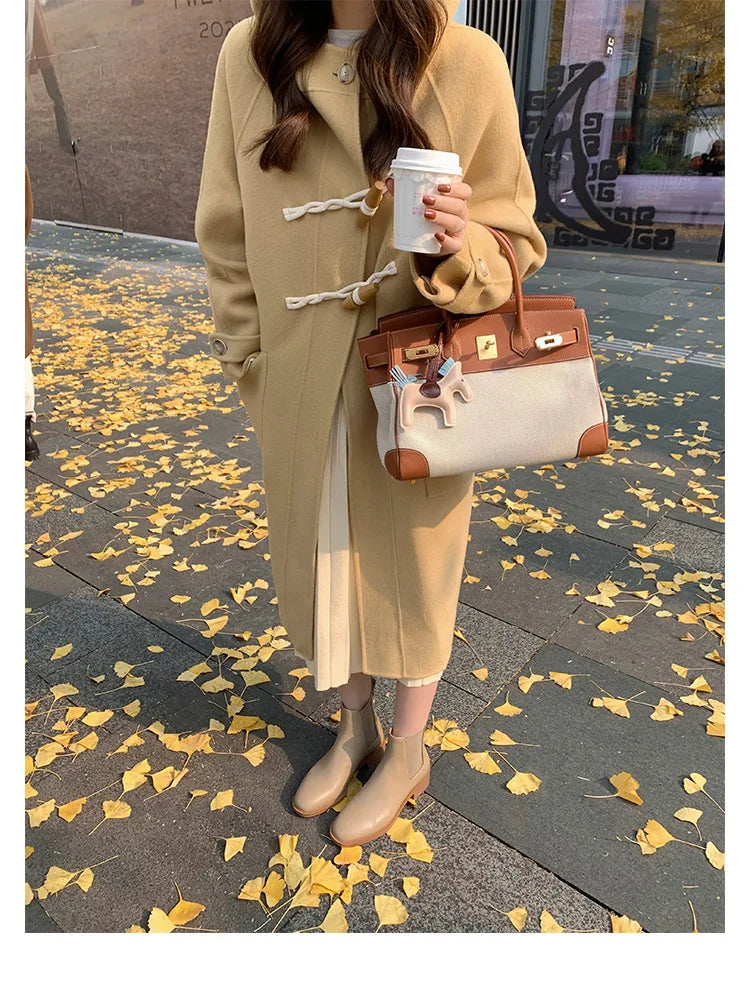 2026 Autumn/Winter Ankle Boots Women Basic Chelsea Botas Mujer Low Thick Heels Short Booties PU Leather Slip On Stretch Botines