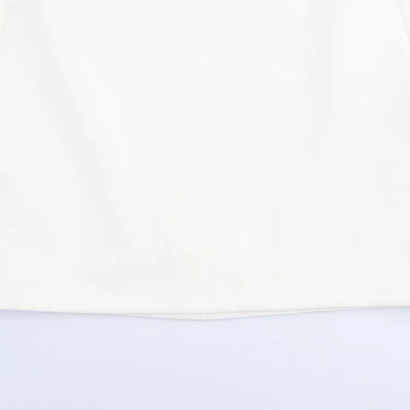 MUJER White Backless Short Dress Woman Halter Elegant Party Dresses for Women off Shoulder Mini Dress Women New in Dresses Woman