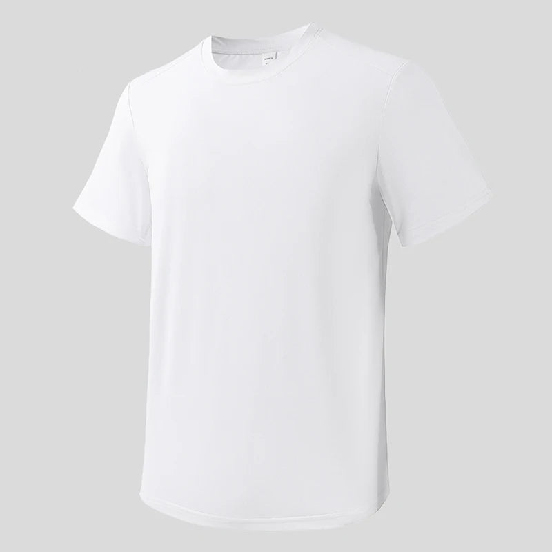 LNGXO Sports T-Shirt Man Trekking Hiking Climbing Running Sports Short Sleeve Tee Stretch Quick Dry T-Shirt Gym Sportswear