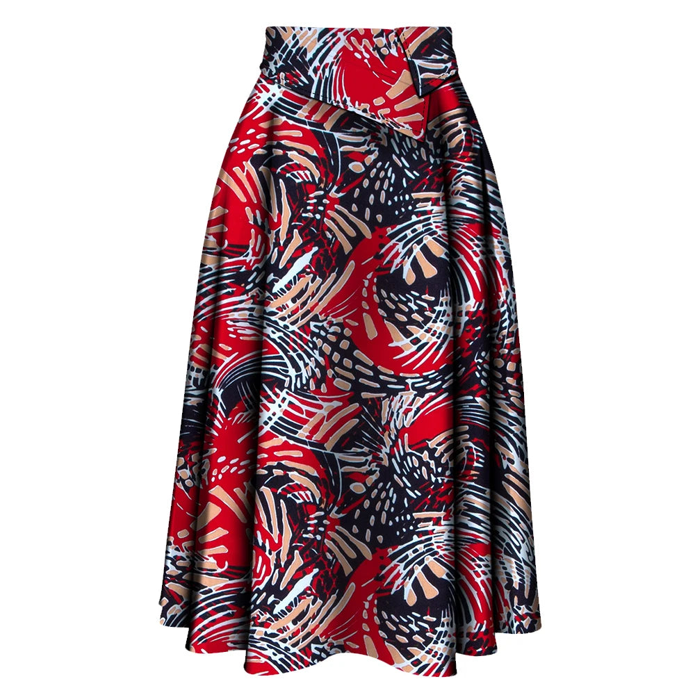 African Skirt for Women New Trendy Ankara High Waist  Ankara Print Long Skirt for Ladies Party Clothing Wy10278