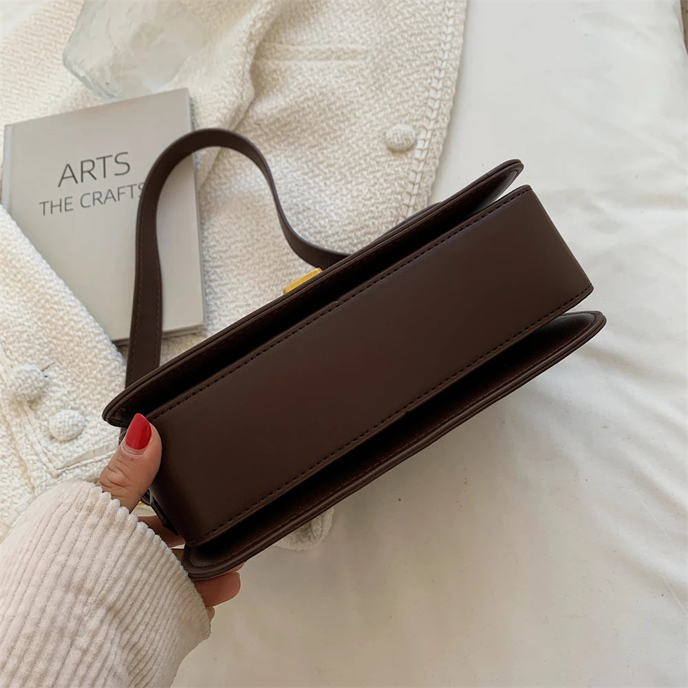MOODS Retro Shoulder Bags For Women 2023 New Designer Bag Luxury Crossbody Bag Dual Straps Messenger Bag Quality Mini Briefcase