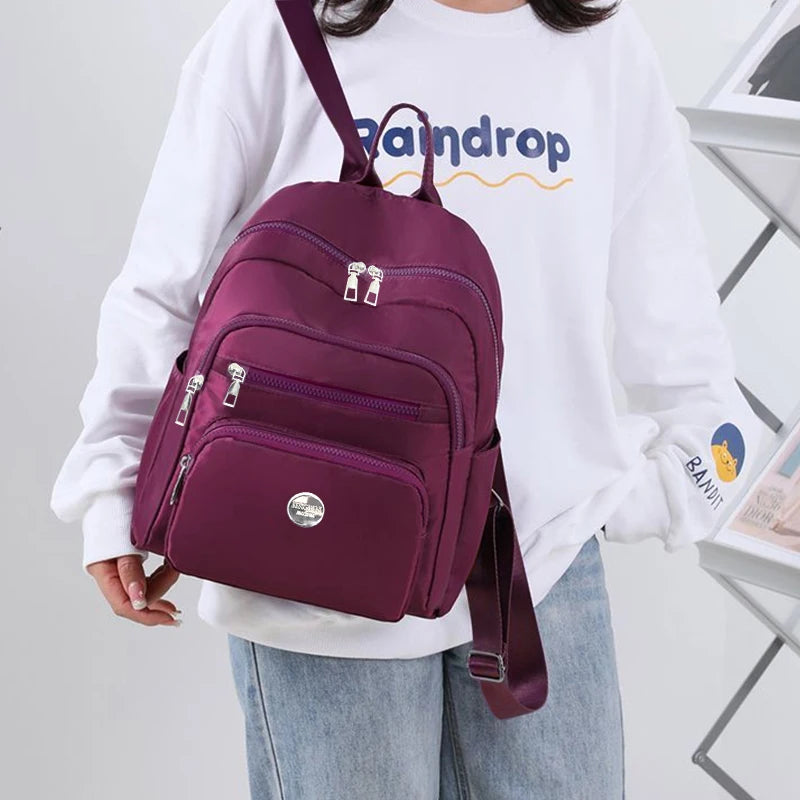 Neutral Style Men's and Women's Nylon Double-Shoulder Bag Suitable for Business Trips Multiple Colors Available.