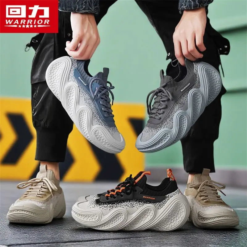 Warrior Original Brand Sports Shoes Summer Breathable Mesh Lightweight Running Shoes Wear-resistant Non-slip Casual Sneakers