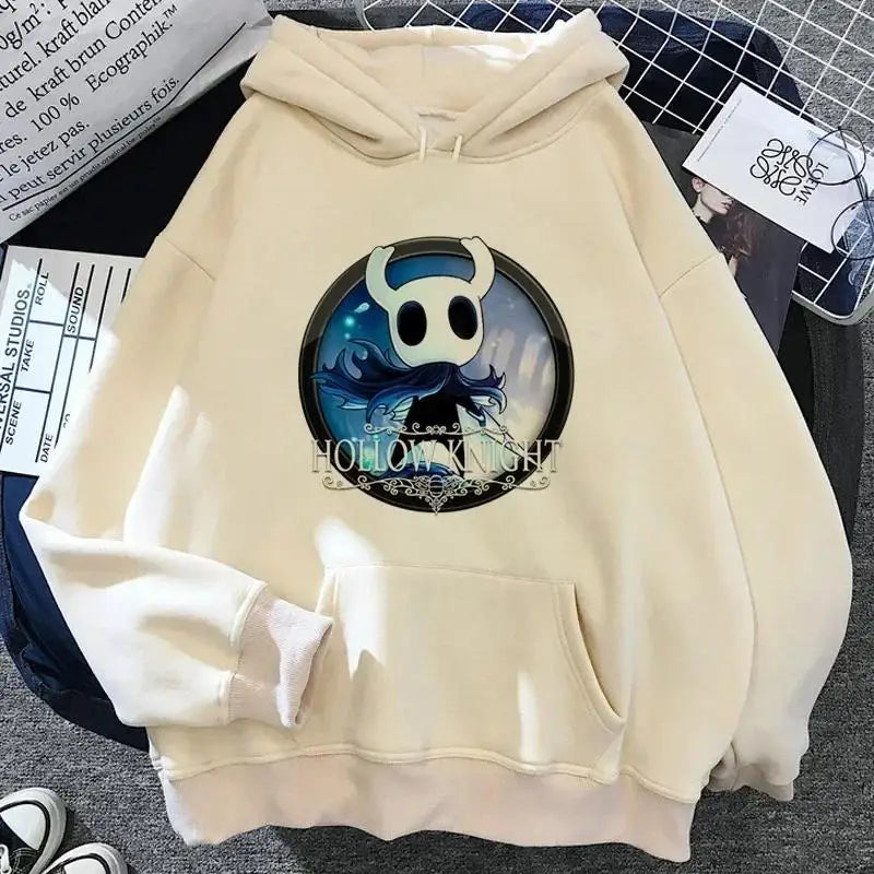Hollow Knight Hoodies Men Korea Ulzzang Grunge Y2k Aesthetic Fmale Autumn and Winter Pullover Hoddies Streetwear Graphic