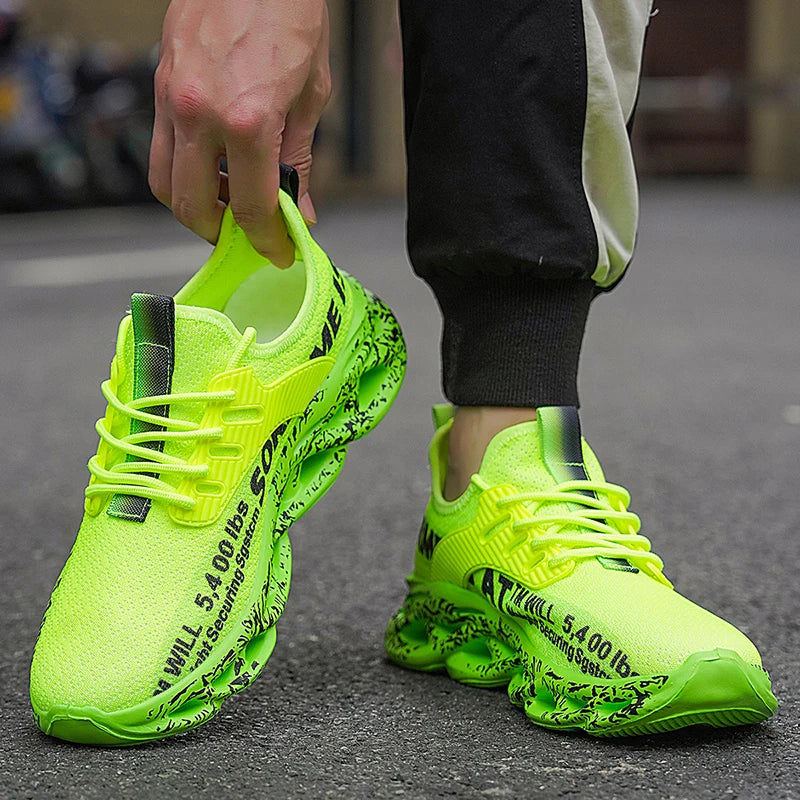 Men’s Sneakers Comfortable Breathable Platform Shoes Man Running Shoes Breathable Comfortable Fashion Walking Sneakers