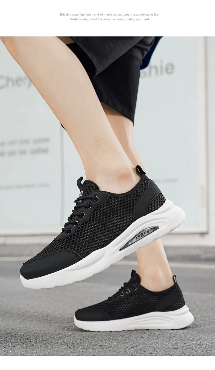 New Summer Sports Shoes for Men, Versatile Low-Top Trendy Running Shoes, Casual Mesh Fashion Shoes Suitable for Outdoor Sports