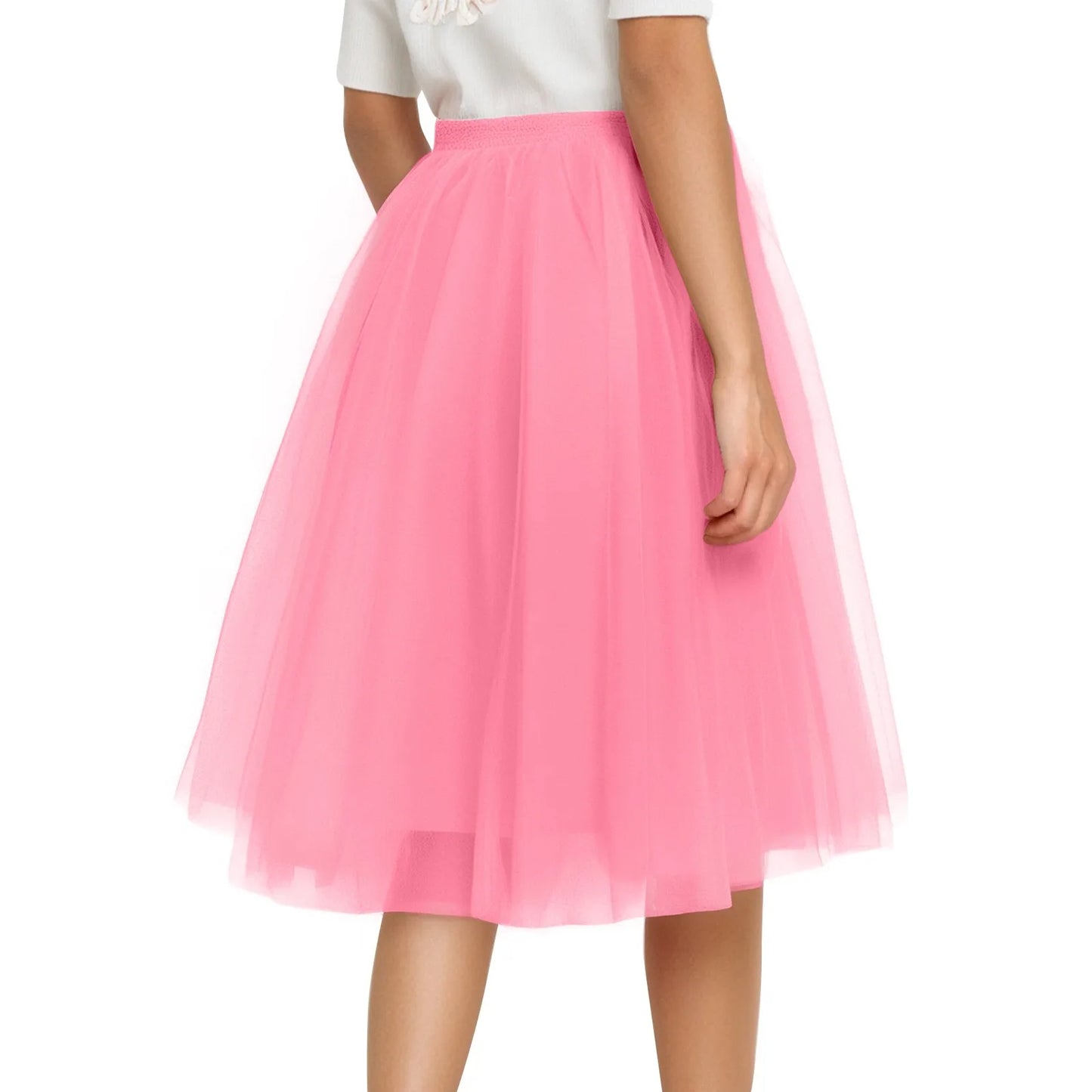 Tutu Skirt For Women 50s Skirt Retro Party Tulle Ballet Rockabilly Petticoat Underskirt Dance Dress Cosplay Mesh Skirt