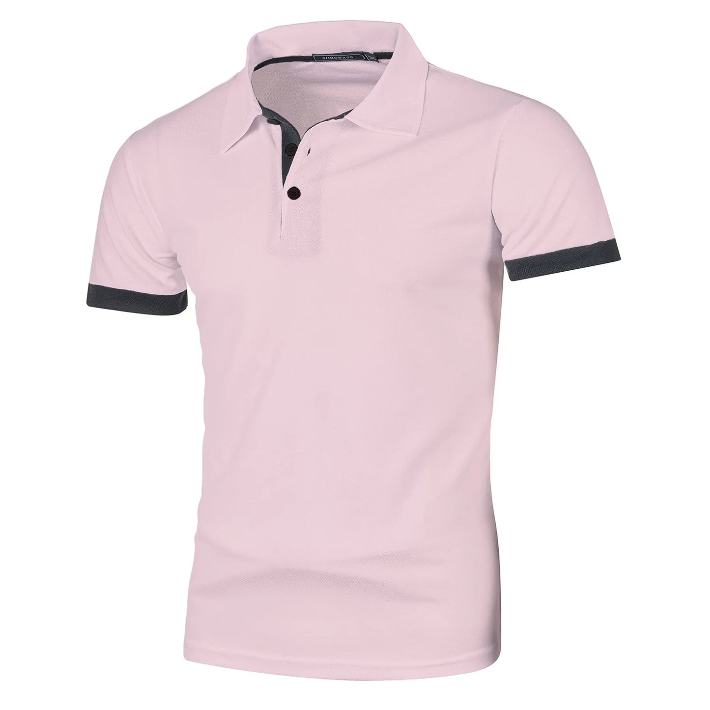Summer Short Sleeve Polo Shirt Mens Large Stritching T Shirts Lapel Business Breathable Tee Shirt Lightweight Sweatwear