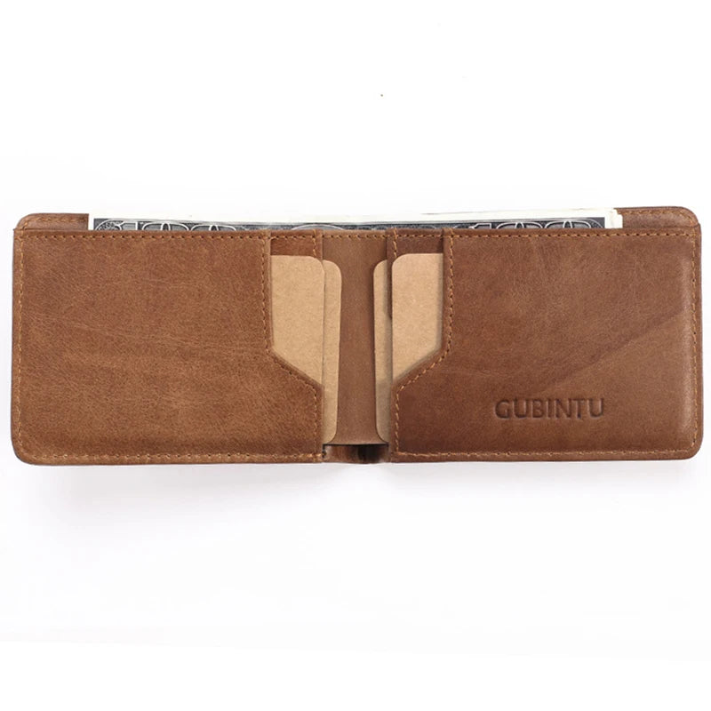 2025 New Gubintu Creative Wallet, Rfid Anti-Magnetic Multi-Functional Men's Us Dollar Wallet, Genuine Leather Wallet