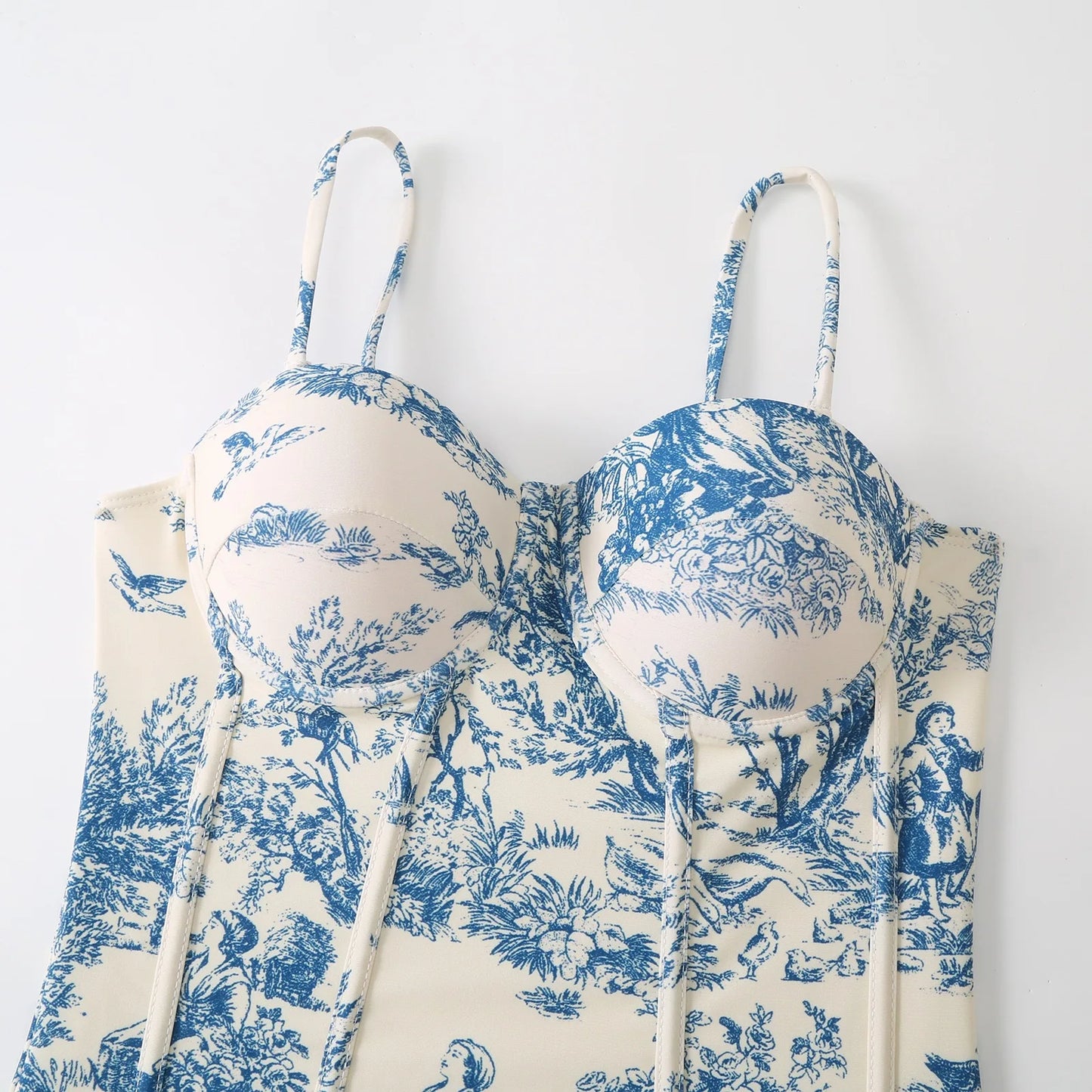 Women Swimwear Swimsuit Two-piece set Summer Print Bodysuit Bikini Set Beach Style Wear Maxi Dress Skirt One-piece swimsuit