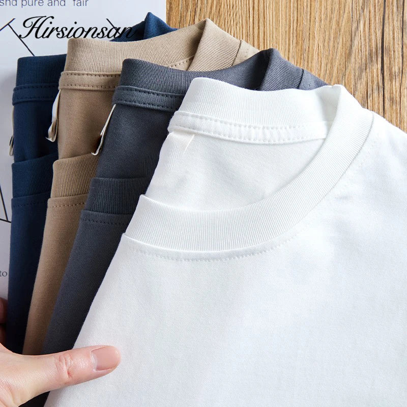 Hirsionsan 100% Cotton Pink Print T Shirt Women 2024 Summer New Basic Vintage Tee Casual Loose Chic O Neck Female Couple Tops