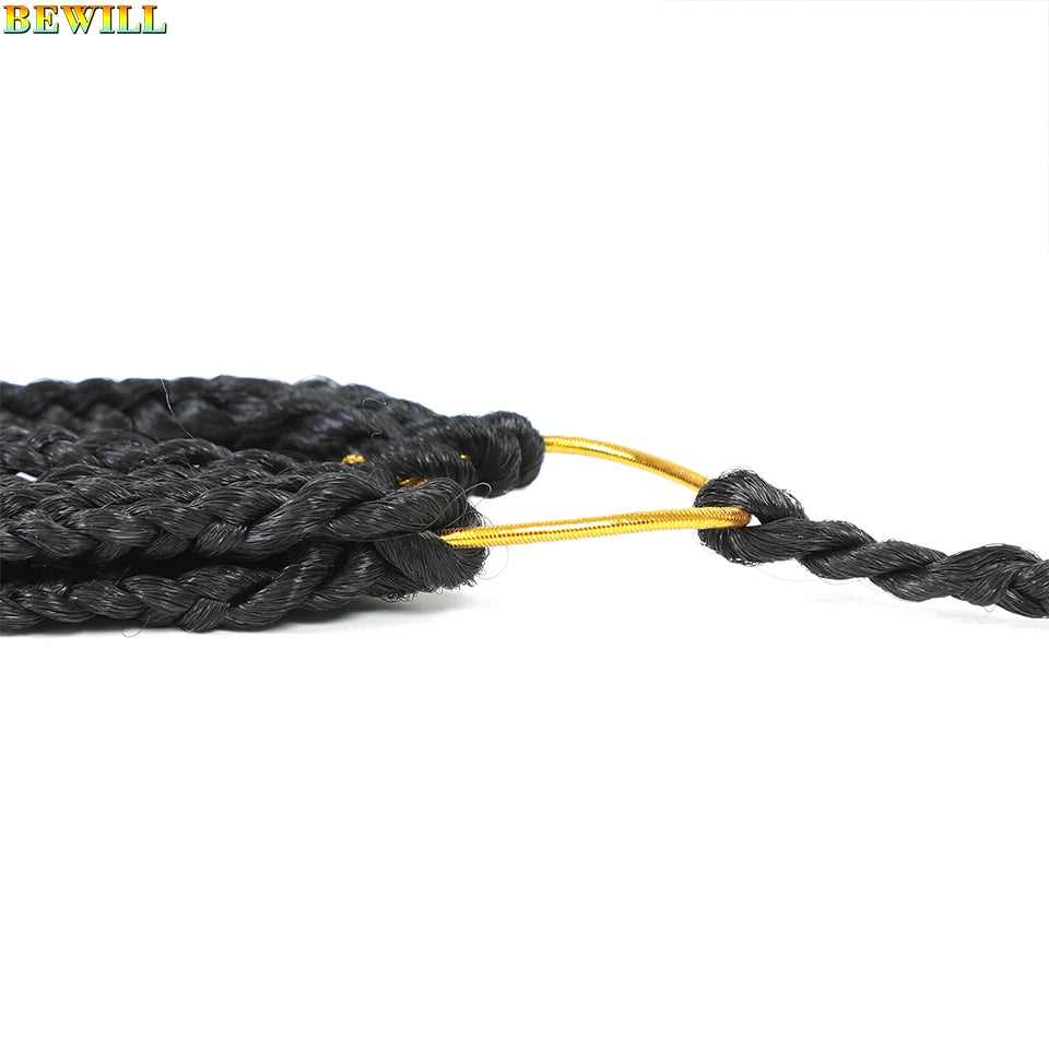 14 18 24 Inch French Curl Crochet Braids Boho Goddess French Curl Box Braids Crochet Hair Synthetic French Curly Braiding Hair