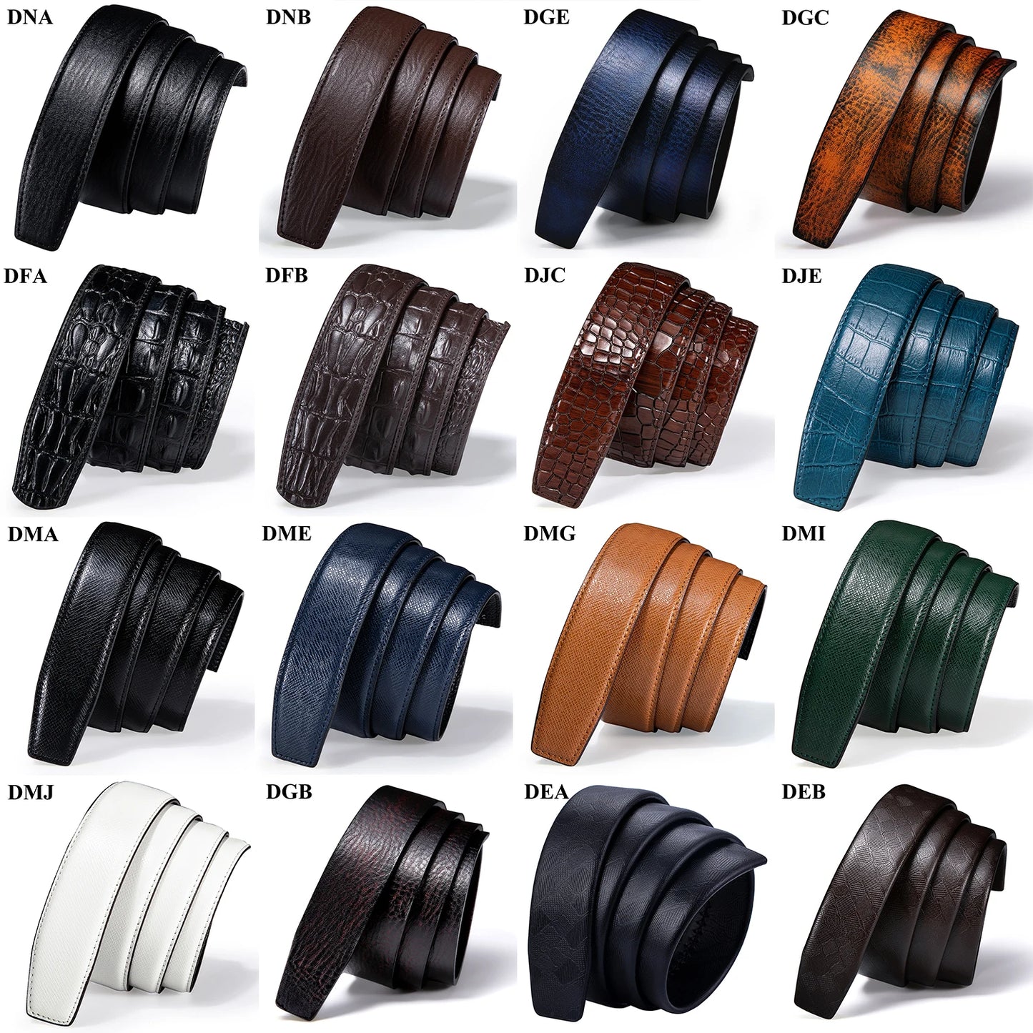 High Quality Mens Belts Black Brown Blue White Green Leather Straps Casual Gold Automatic Buckles Waistband Belt for Men Wedding BAZAARHUBO