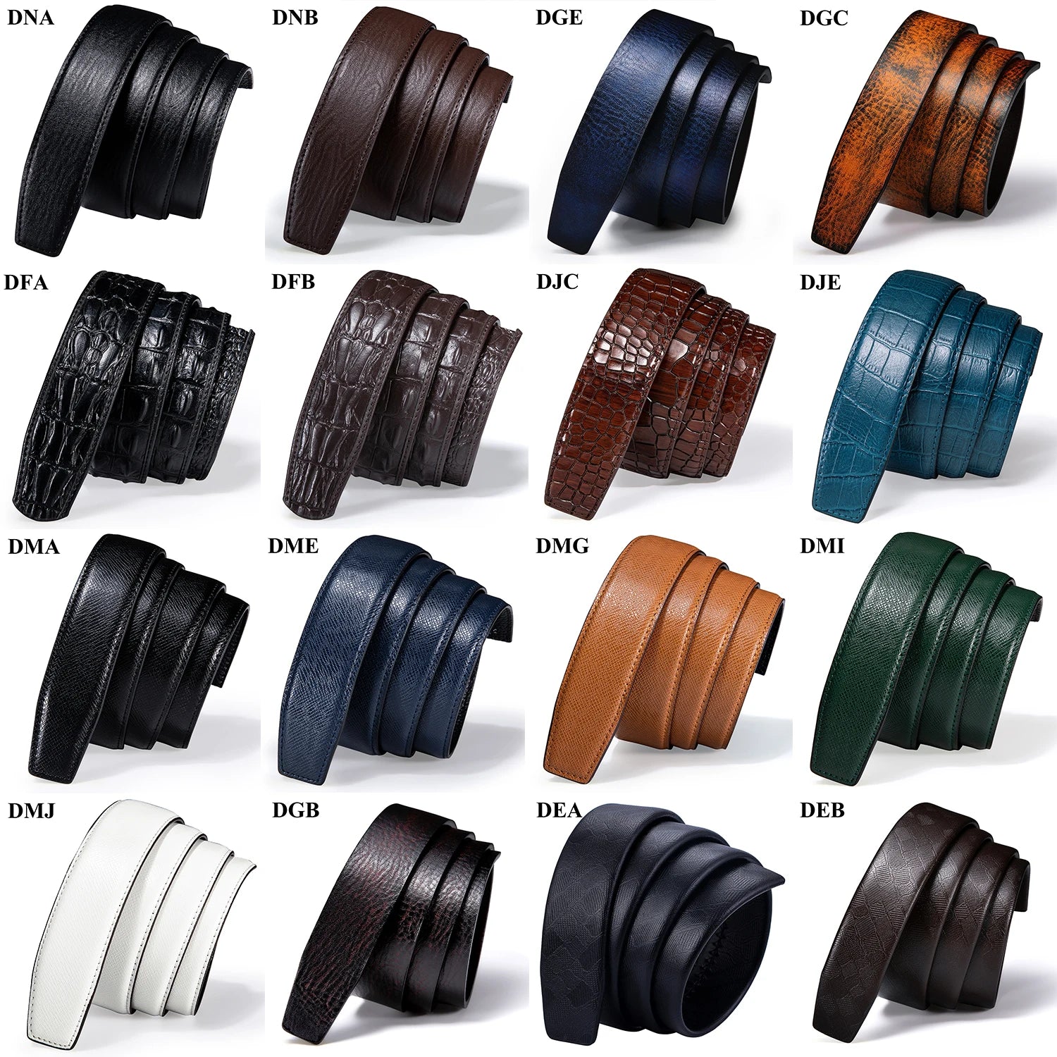 High Quality Mens Belts Black Brown Blue White Green Leather Straps Casual Gold Automatic Buckles Waistband Belt for Men Wedding BAZAARHUBO