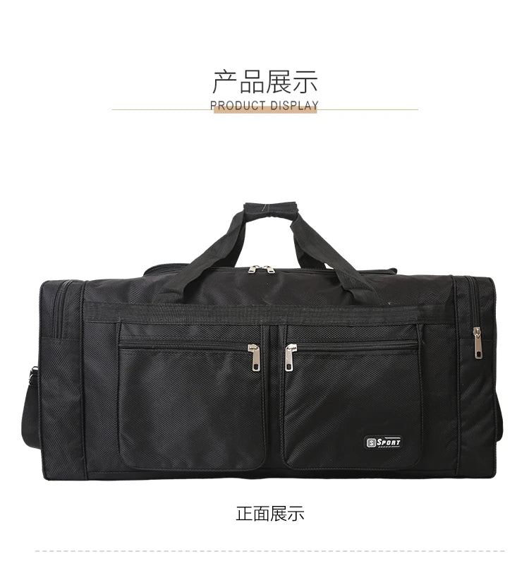 Women Men Nylon Travel Duffel Bag Carry On Luggage Bag Men Tote Large Capacity Weekender Gym Sport Holdall Overnight Bag Pouches