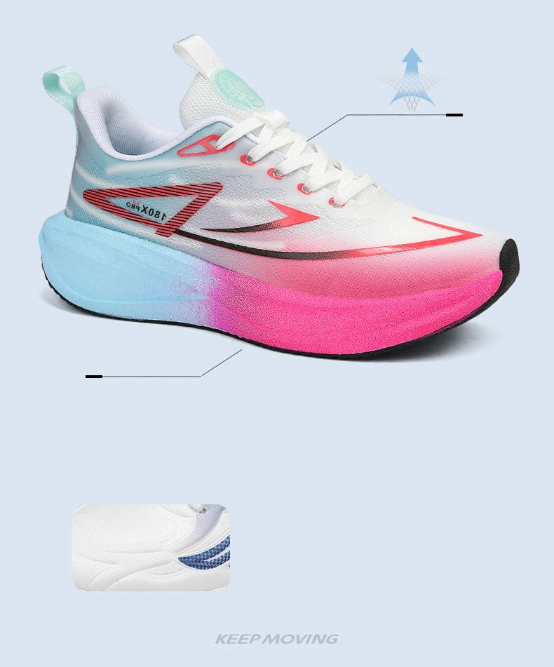Men Running Shoes Marathon Men's Sneakers Casual Carbon Board Speciality Sports Lightweight Women's Athletic Nonskid Sneaker Men