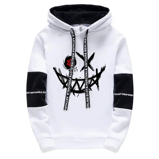 Men's Hooded Sweatshirts All Season Daily Casual Sport Tracksuit Urban Fashion Hooded Streetwear Long Sleeved Hoodie