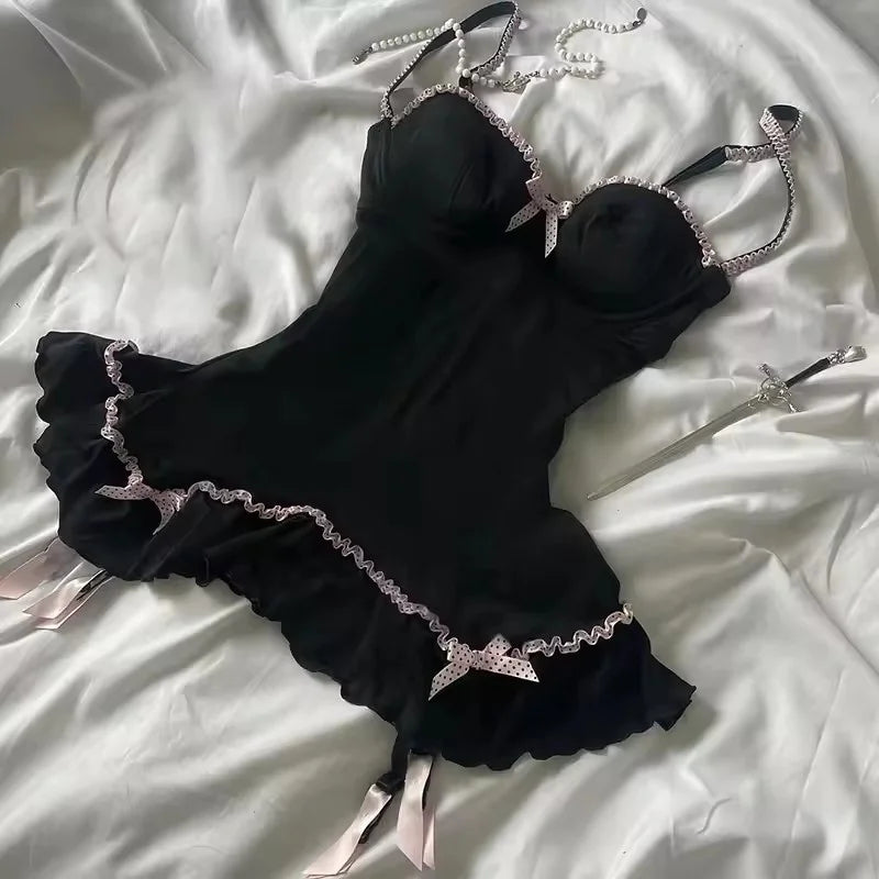 NEW Rock Goth Hip Hop Y2K Dress Frock Streetwear High Street Fashion Sexy Jersey Dress Classic Minimalist Yarn Skirt Casual