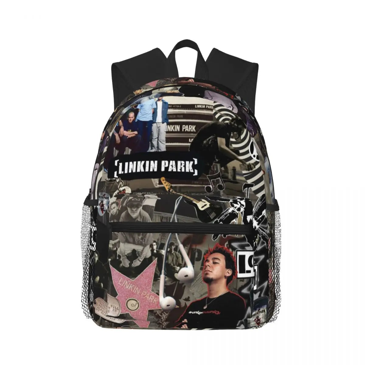 L-Linkin-S P-Park-S Band Student Backpack School Bag Hiking Travel Daypack for Boys Girls Fashion Bookbag Shoulder Bags