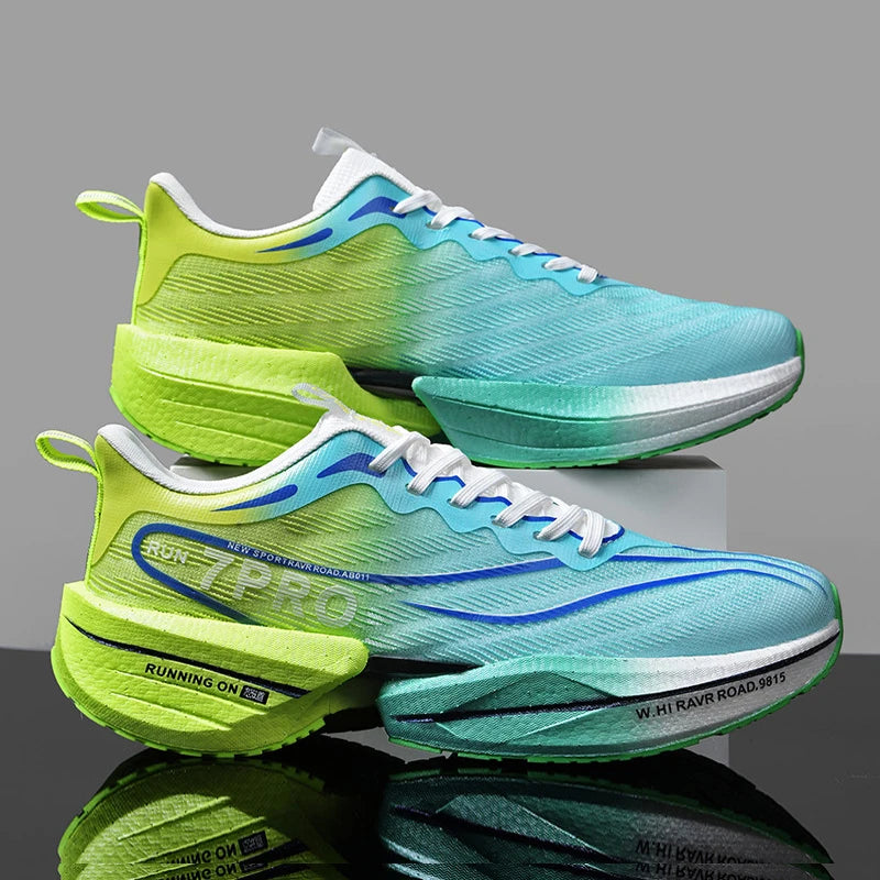 New Men's Running Shoes Non-slip Cushioning Racing Carbon Plate Sneakers Light Tennis Cross Training Shoes Trail Running Shoes