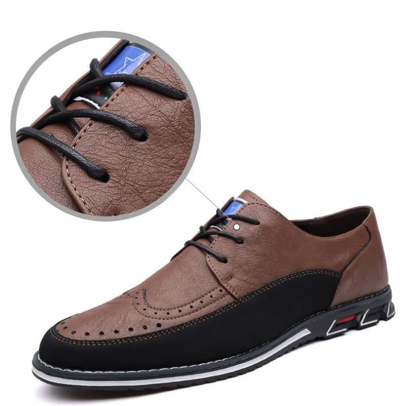 Large Size Men's Lace - Up Casual Shoes Cushioned Sole Ankle Support Fashionable Choice work office shoes big size 50 51 52 53