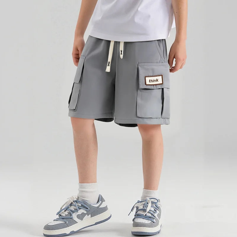 Kids Boys' Workwear Five-Point Shorts 2026 Baby  Thin New Loose Children's Short Summer Casual cargo Pants