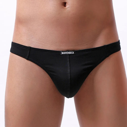 Breathable Thong Cotton Underwear All Seasons Use Bulge Pouch Briefs High Stretch Fabric Night Time For Night Wear