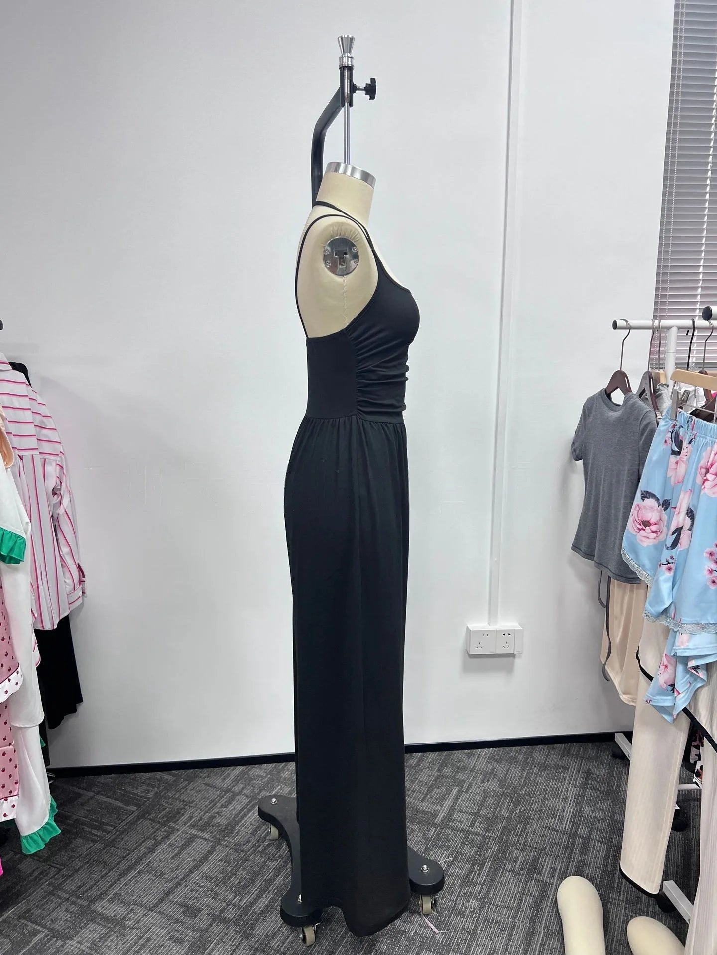 2026 Casual Jumpsuit Simple Style Jumpsuits For Woman Loose Wide Leg Trouser Women's Clothing Home Clothes Sleeveless Sling Silm