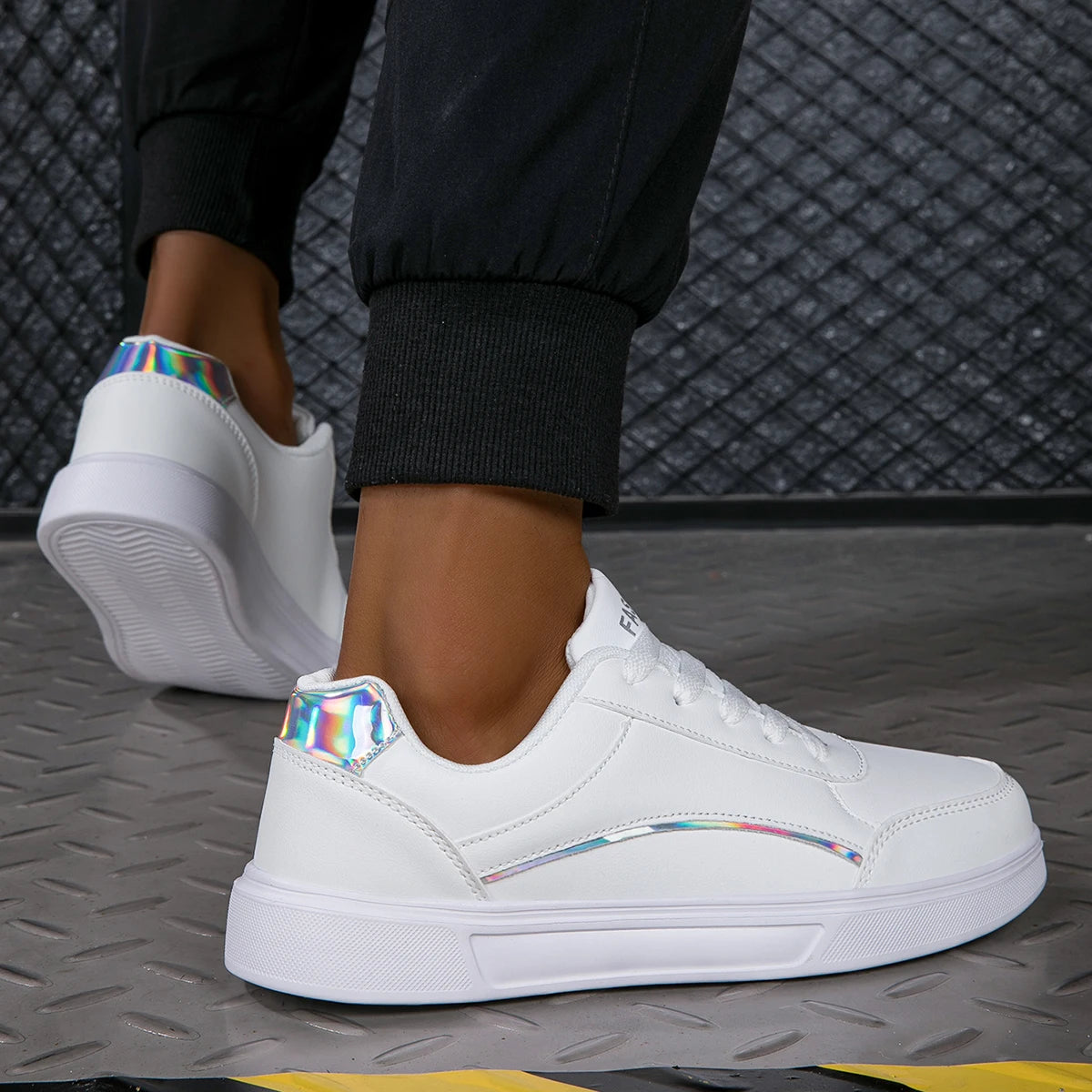 MAEDEF Women Casual Shoes New White Women's Vulcanize Shoe Breathable Lace-Up Women Sneakers Womens Sneaker Platform Flats Shoes