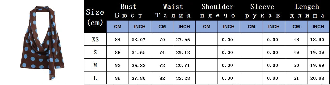 Polka Dot Printed Midi Skirts Two Piece Sets for Women 2026 Summer Chic Scarf Halter Top Suits Beach Woman 2 Piece Outfits