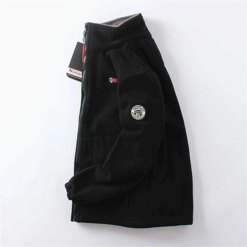 Thickened Double - Sided Polar Fleece Jacket for Men | Autumn/Winter Warm Casual Loose Fit Big Size Coat