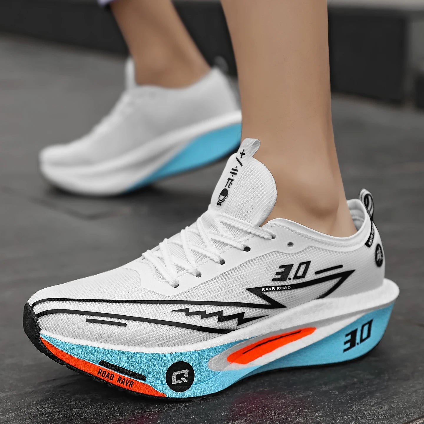 New Running Shoes Men Speciality Marathon Men's Sports Lightweight Carbon Board Women's Comfortable Athletic Nonskid Sneakers