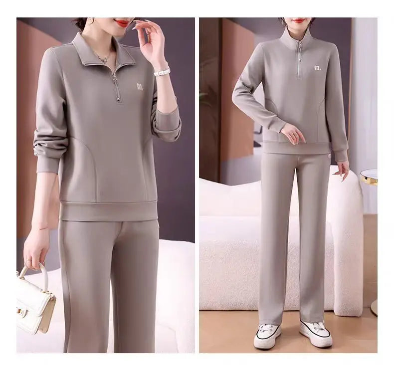 2025 Spring and Autumn New Women's Casual Sports Fashionable Young and Beautiful Two-Piece Set