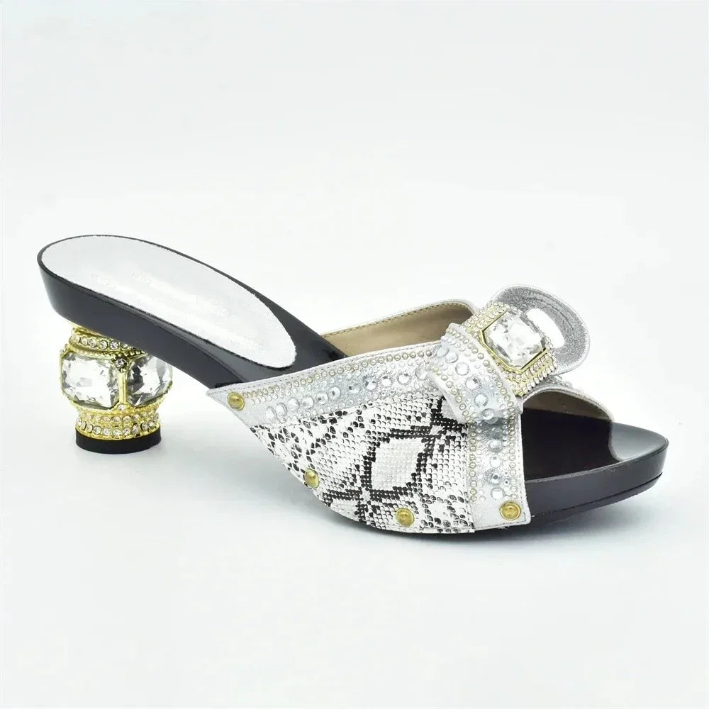 New Nigerian Women Party Pumps High Heels Designer Shoes Women Luxury 2025 Italian In Women High Quality African Wedding Shoes