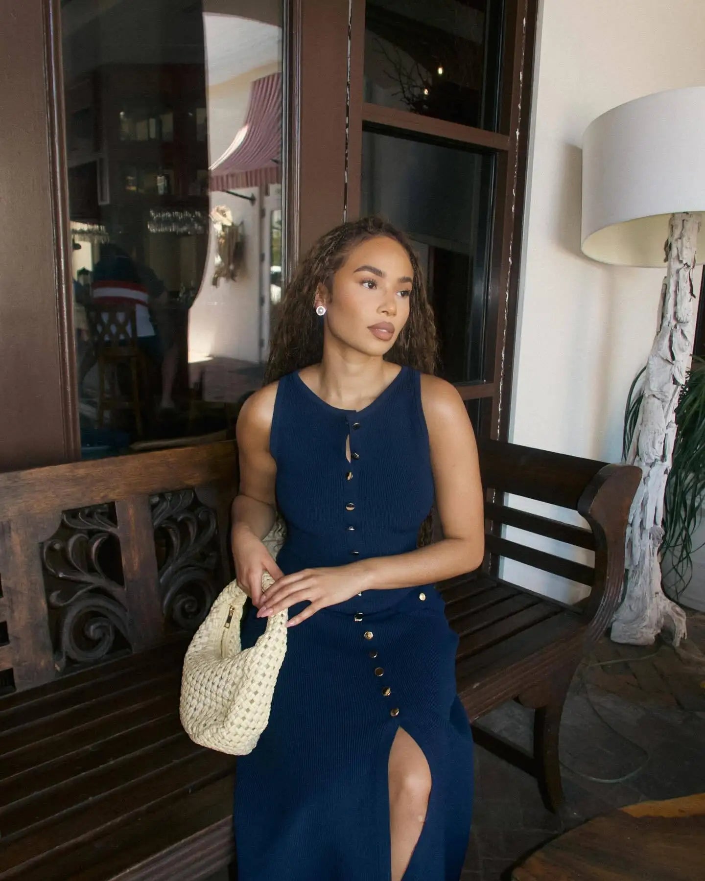 Knit Ribbed Cardigan Maxi Dress Female High Waist Slim Pocket Sleeveless Elegant Party Dress Women's Knitwear Long Dress