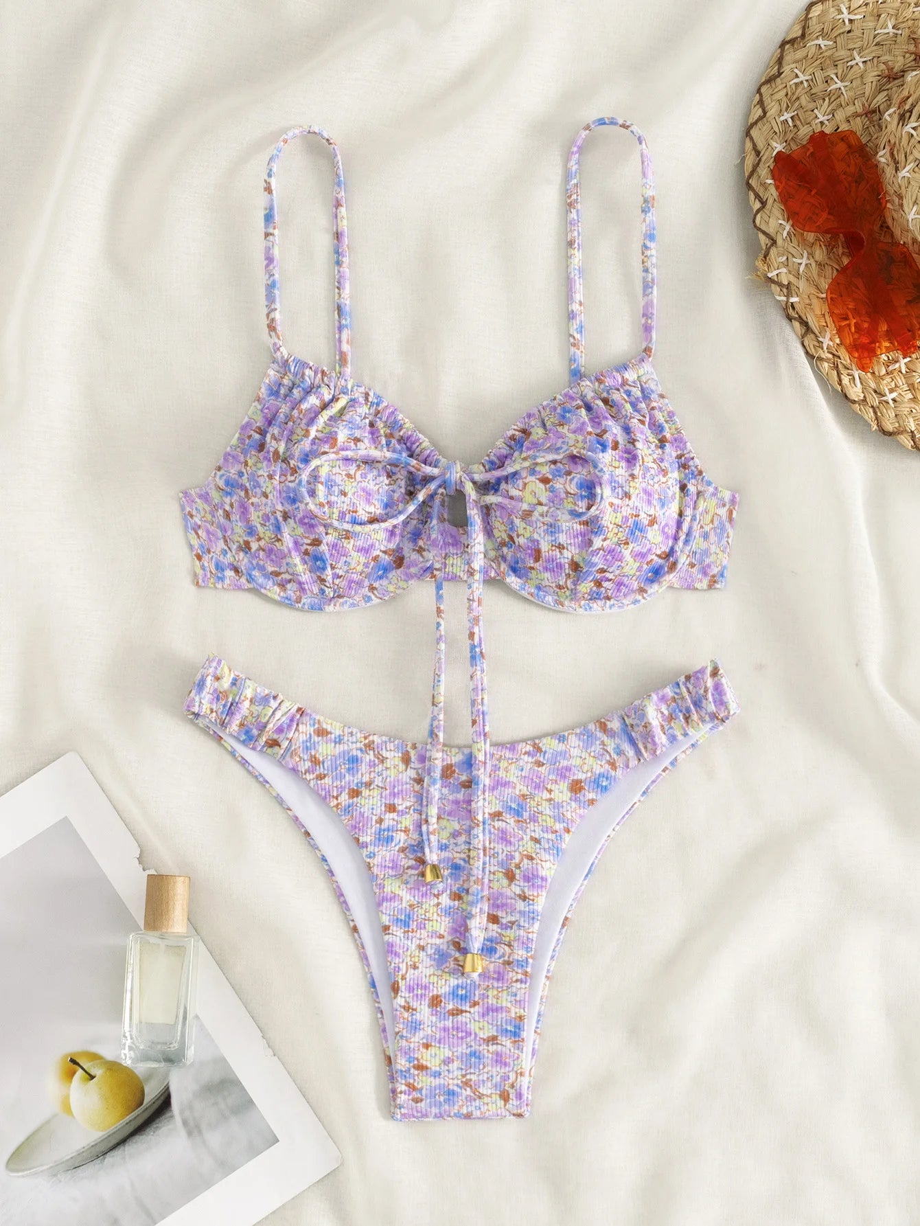 Floral Print Bathing Suit Brazilian Biquinis Swimming Suit for Women 2025 New Summer Bikini Micro Swimsuit Sexy Swimwear Bather