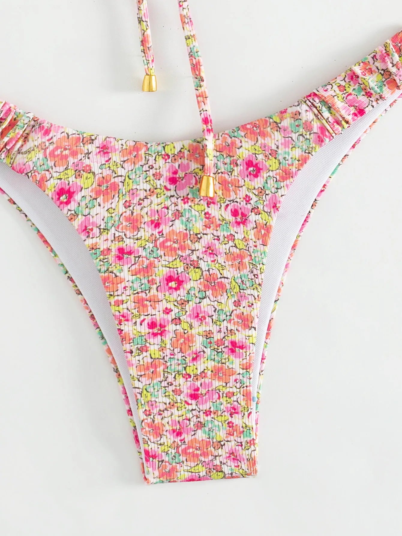 Floral Print Bathing Suit Brazilian Biquinis Swimming Suit for Women 2025 New Summer Bikini Micro Swimsuit Sexy Swimwear Bather