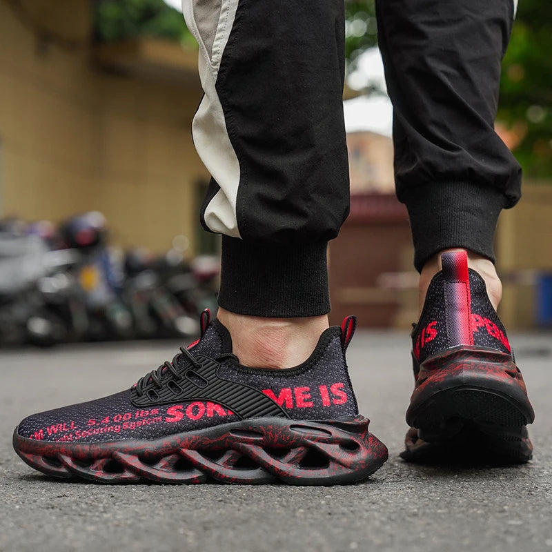 Men’s Sneakers Comfortable Breathable Platform Shoes Man Running Shoes Breathable Comfortable Fashion Walking Sneakers