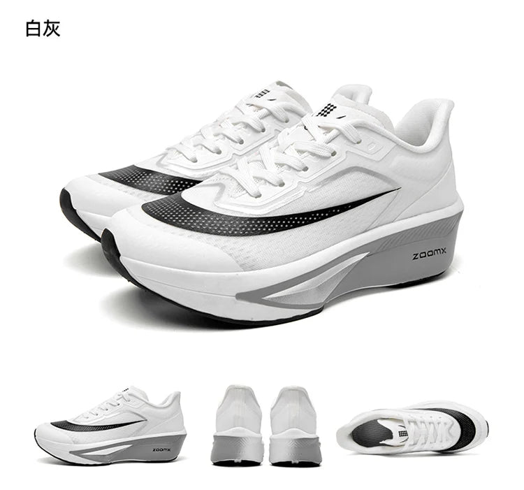 Brand Men's Carbon Plate Running Shoes Soft Cushion Shock Absorbing Sports Shoes Unisex Sneakers Light Anti-Slip Training Shoes
