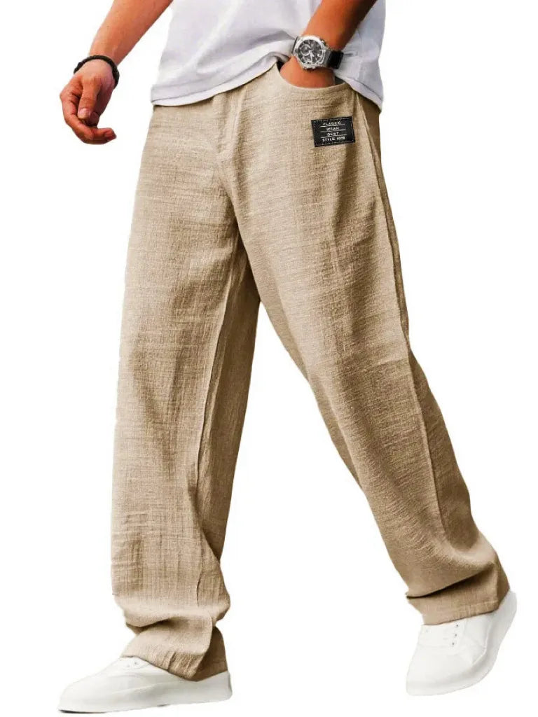 Summer Pants for Men Mens Linen Pants Mens Summer Elastic Waist Elastic Waist Pants Summer Pants Men Pants Men 2025 Mens Summer