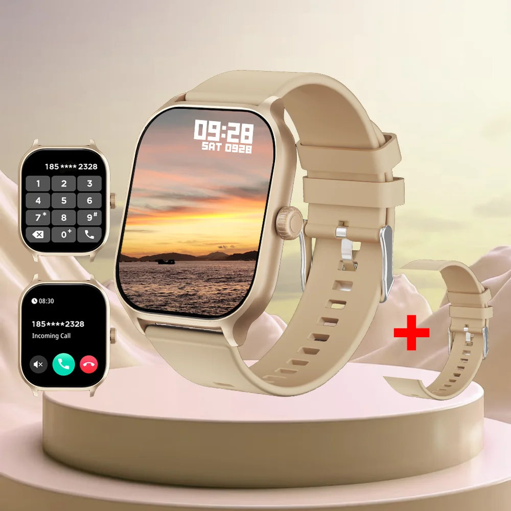 LAXASFIT 2025 New Smart Watch 2.01” Inch HD Screen Bluetooth Talk Pedometer IP68 Waterproof 123 Sport Modes Man Woman Watch Gift