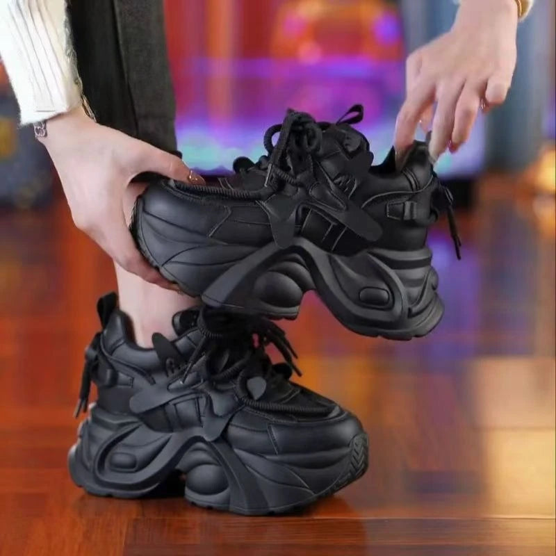High Quality Spring Autumn Women Platform Sneakers Chunky Shoes Sport Vulcanized Shoes Female Casual Shoes 2026 New