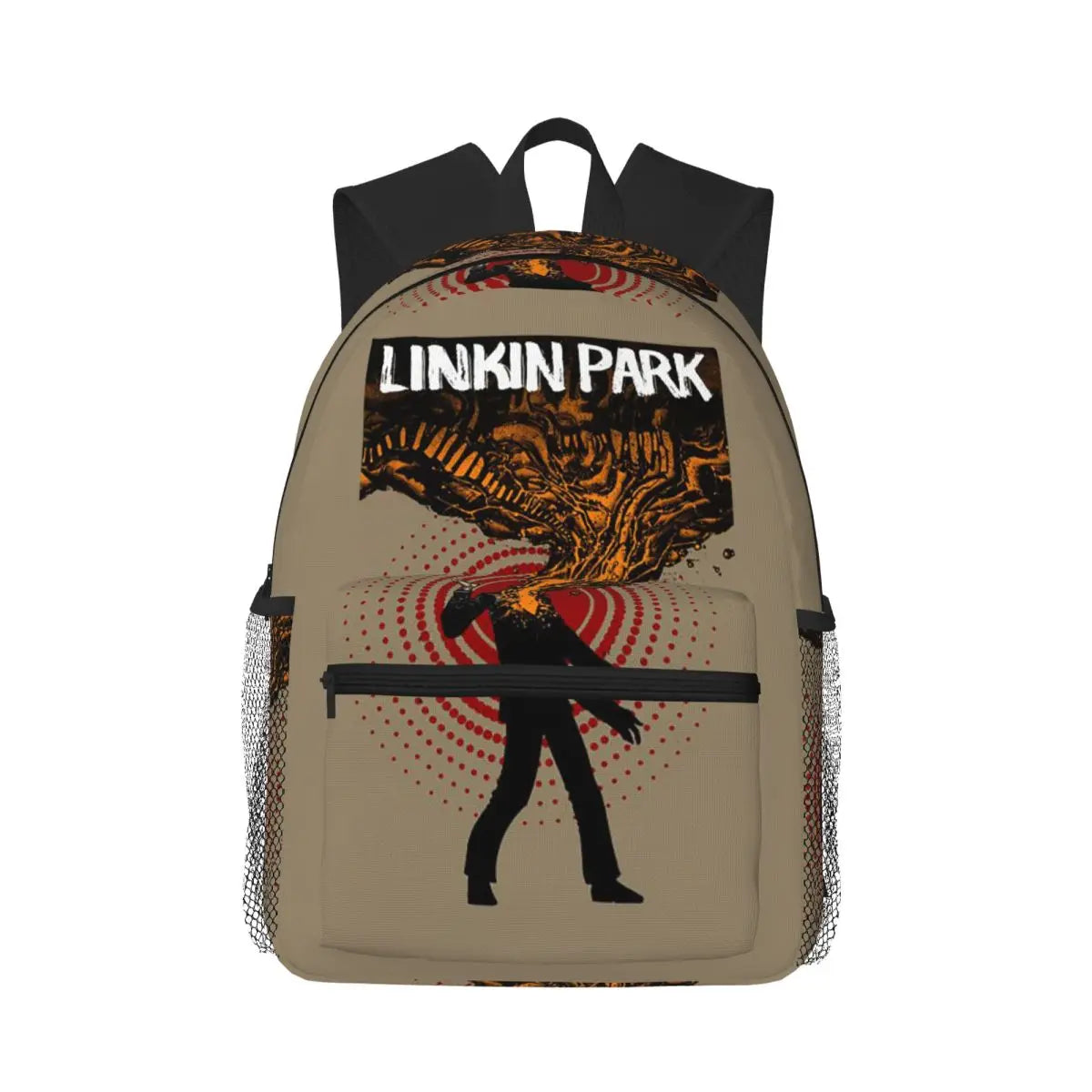L-Linkin-S P-Park-S Band Student Backpack School Bag Hiking Travel Daypack for Boys Girls Fashion Bookbag Shoulder Bags