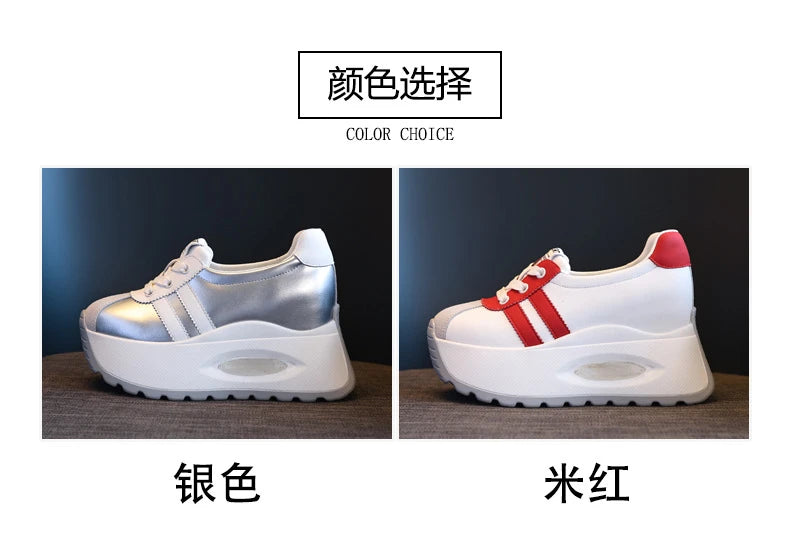 Best-selling High Quality New Shallow Mouth Increase Thick Sole Breathable Platform Casual Shoes