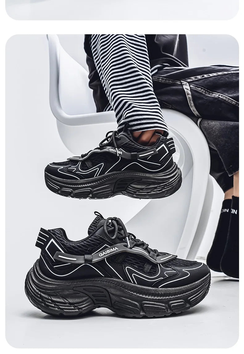 Professional Running Shoes Unisex Thick Bottom Sport Shoes Men Women Luxury Brand Walking Jogging Shoe Couples Yellow Sneakers