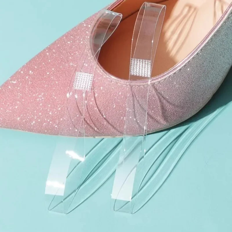 High Heels Fixed Strap Transparent Elastic Sturdy Shoelace Women Shoes Anti Fall Flexible Strap Loose High Heel Stretchable Band