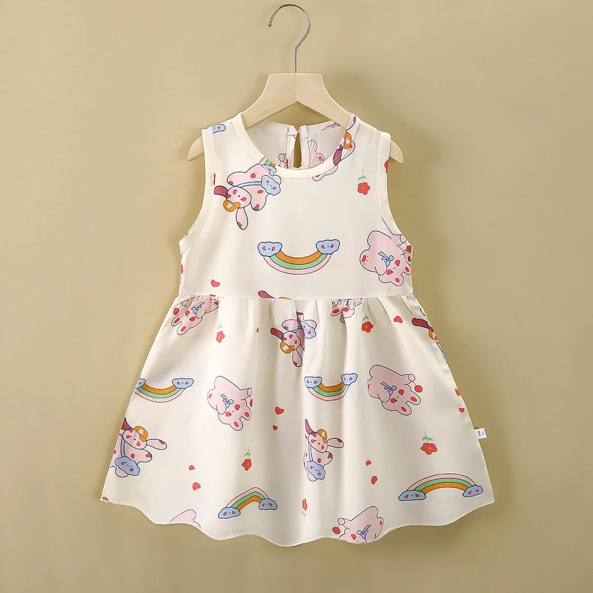 Girl Dress Summer Kids Clothes Girls Children Printed Beach Dresses Sleeveless Princess Party Outfit Children's Casual Clothing