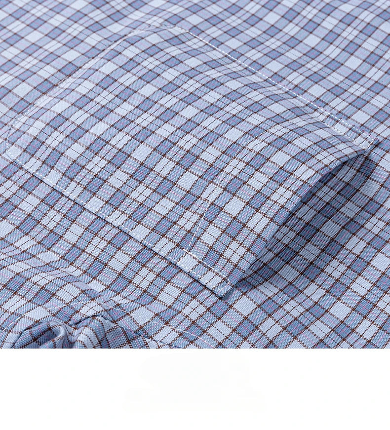 plus size 14xl 100%cotton long-sleeve shirts for men slim fit formal plain shirt soft plaid striped tops office elegants clothes